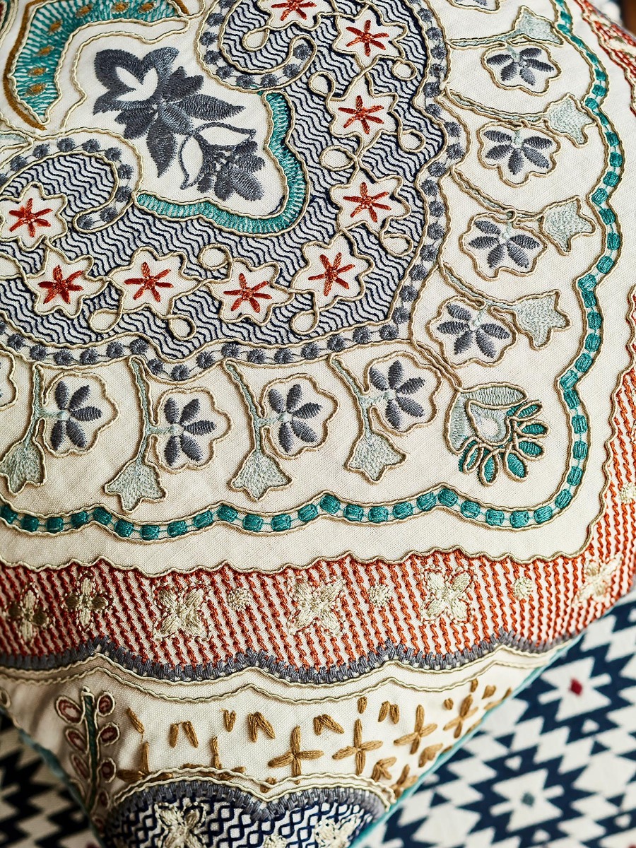 Fitzrovia Embroidery Blue