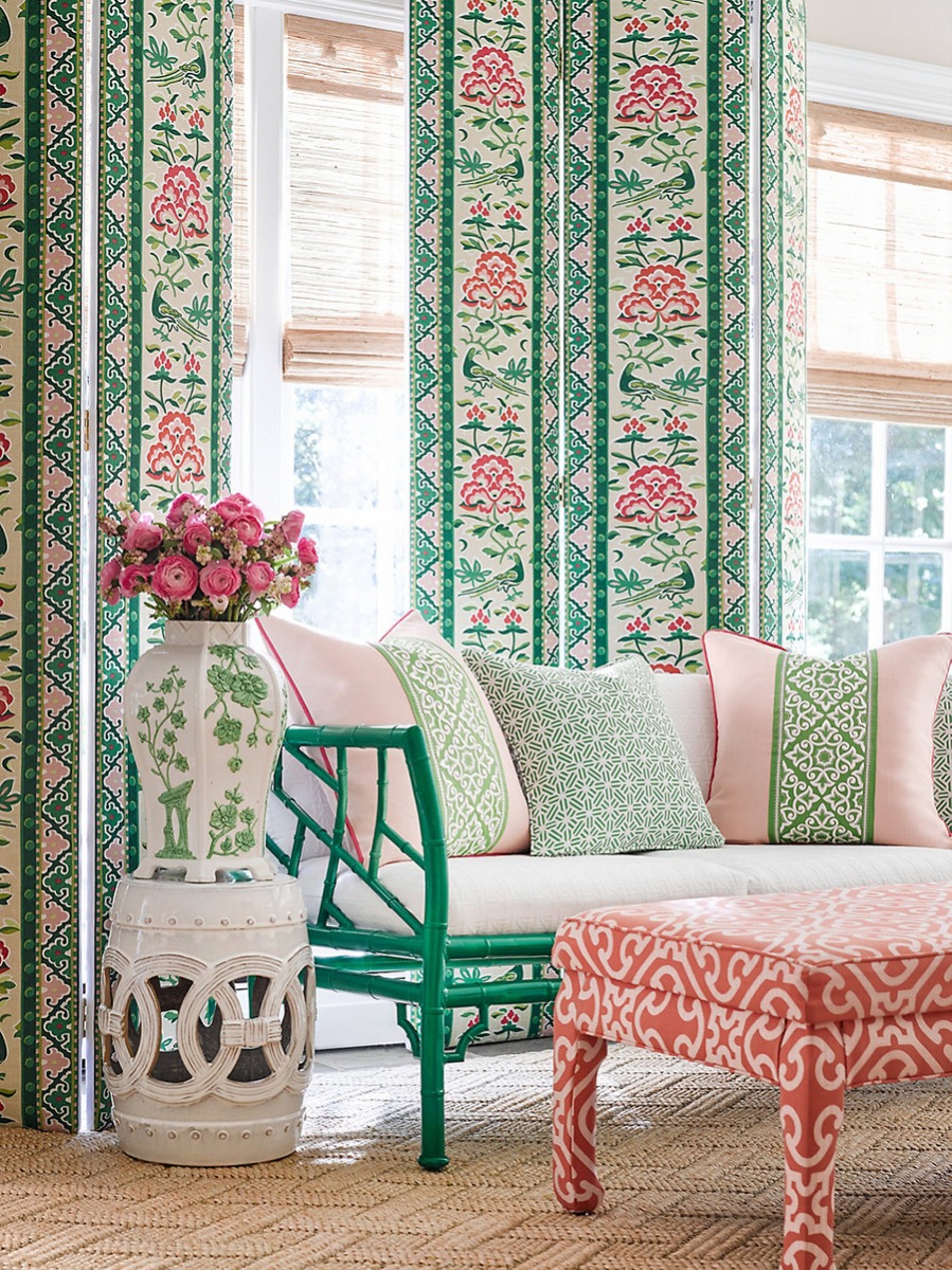 Royal Peony Linen Print